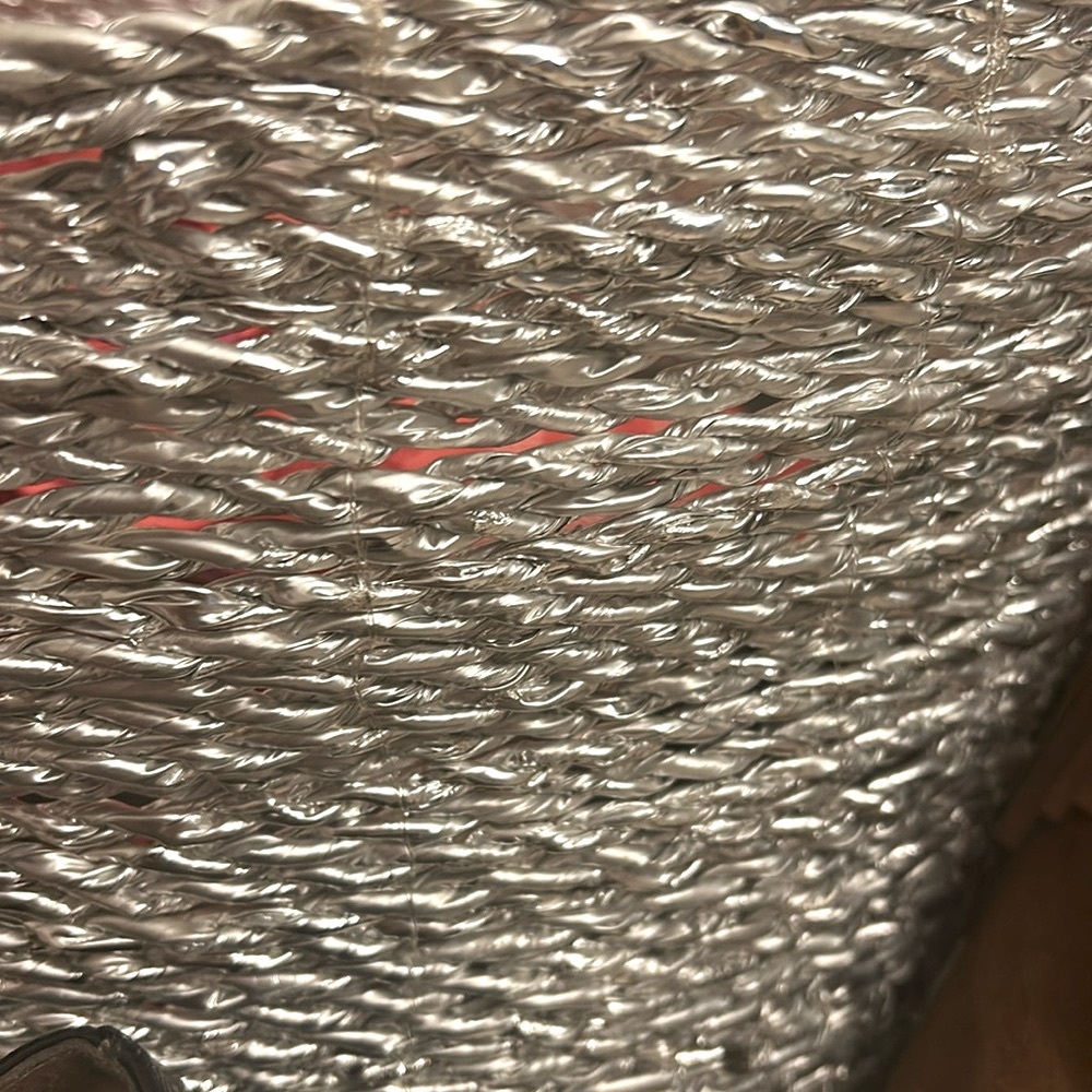 Silver Metallic Flexible Basket 🧺 - Picture 3 of 3